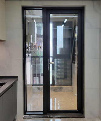 Double Glazed Aluminium Glass Swing Door 2mm Casement Window Door