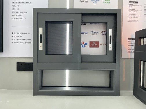 Horizontal Aluminium Sliding Window Powder Coating With Thermal / Non Thermal Break