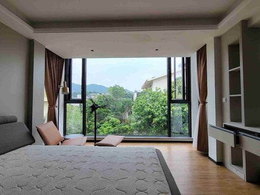 90 Degree Aluminum Casement Windows Waterproofing 5mm 6mm 8mm 10mm 12mm Glass Thickness