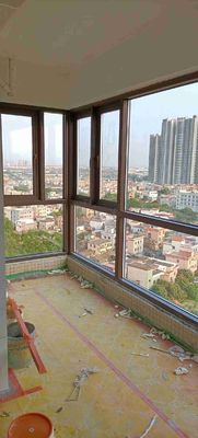 Glass Thickness 4mm-12mm Aluminum Casement Windows Anodized / Powder Coated / Wooden Grain