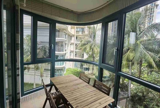 Durable White Powder Coated Aluminium Windows Easy Installing