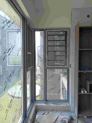 Powder Coating / Anodizing Aluminum Casement Windows Sound Insulation