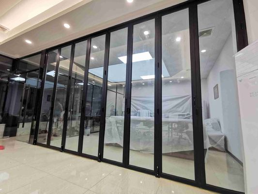 Black Exterior Aluminium Bifold Doors Soundproof Aluminium Bifold Patio Doors