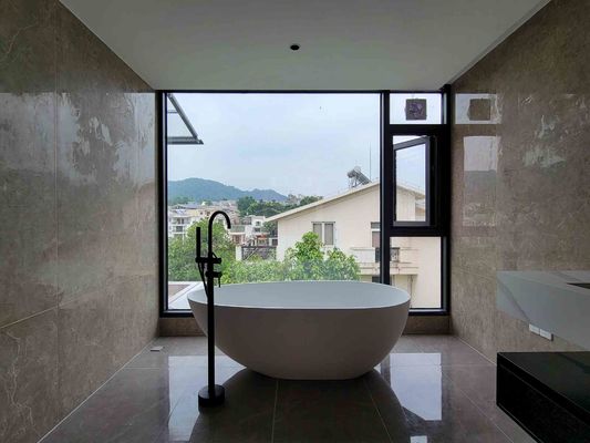 Manual / Electric Aluminum Casement Windows Glass Types Single / Double / Triple