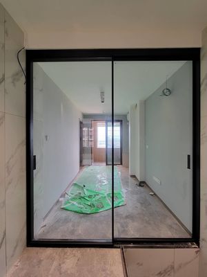 Black Aluminium Sliding Doors Single / Double / Triple / Laminated / Low-E Glass