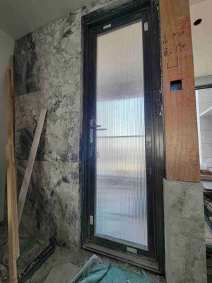 Modern Aluminum Casement Doors Weatherproof With Double Glazed