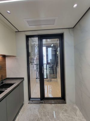 EPDM Seal Aluminum Casement Doors Powder Coated 2mm Thickness