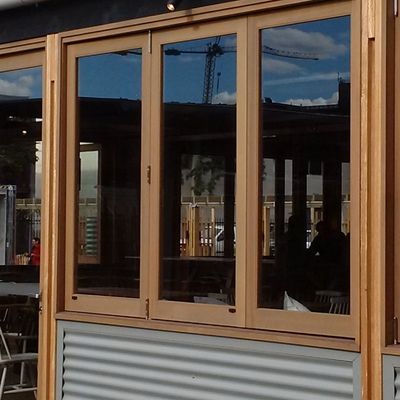 Security Aluminum Bifold Windows Silicone Sealant For Home Decor