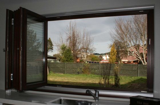 Black Soundproof Aluminium Doors And Windows For Houses / Office