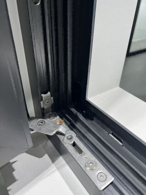 White Powder Coating Aluminum Casement Windows With 90° Open Degree Anodized Surface And Fiberglass Screen