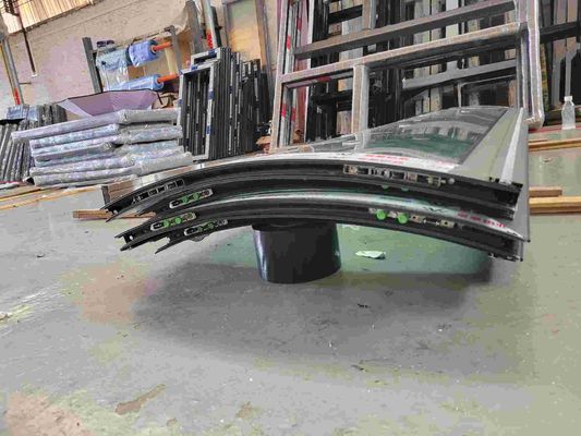 Custom Aluminium Sliding Windows EPDM Seal 4mm-12mm Thickness Arch Glass Smooth Sliding