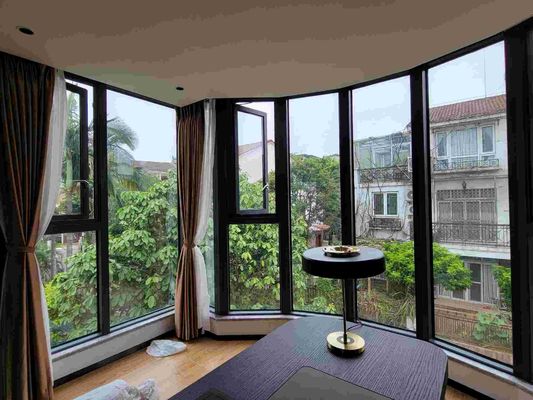 90 Degree Aluminum Casement Windows Waterproofing 5mm 6mm 8mm 10mm 12mm Glass Thickness