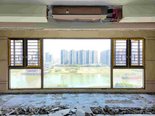 Size Custom Made Casement Windows Aluminum Glass Window Water Tightness