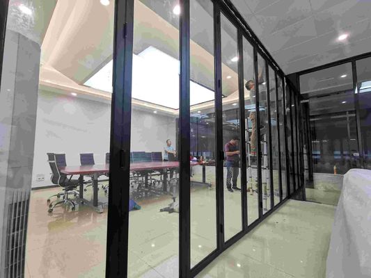 Black Exterior Aluminium Bifold Doors Soundproof Aluminium Bifold Patio Doors