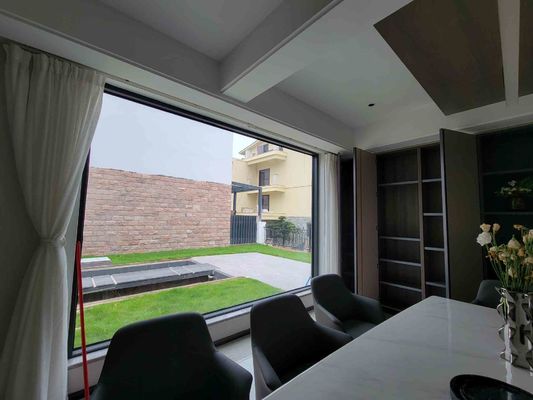 Manual / Electric Aluminum Casement Windows Glass Types Single / Double / Triple