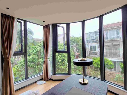 Manual / Electric Aluminum Casement Windows Glass Types Single / Double / Triple