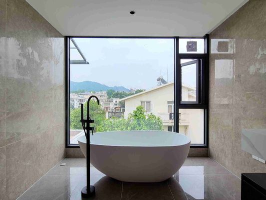 Manual / Electric Aluminum Casement Windows Glass Types Single / Double / Triple