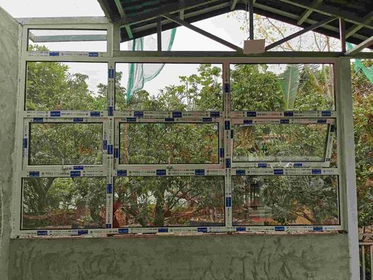 Custom Size Top Hung Awning Windows Single / Double / Triple Glazed Aluminum Windows