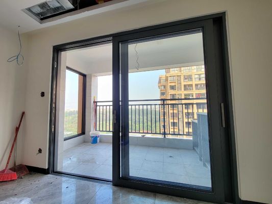 Thermal Insulation Aluminium Sliding Doors Security Soundproof