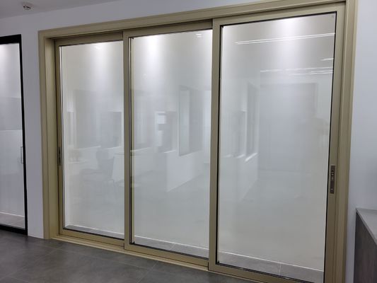 1.2mm-2.5mm Aluminium Glass Sliding Doors , Fly Screen Aluminium Powder Coated Doors