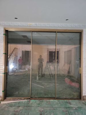 Anodised / Powder Coated Aluminium Sliding Doors With Optional Fly Screen