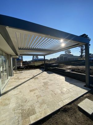 Industrial Outdoor Aluminium Pergola Waterproof Powder Coating Optional Thickness