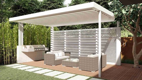 OEM Glass Roof Sunroom High Light Transmission Wind Resistance for Villa