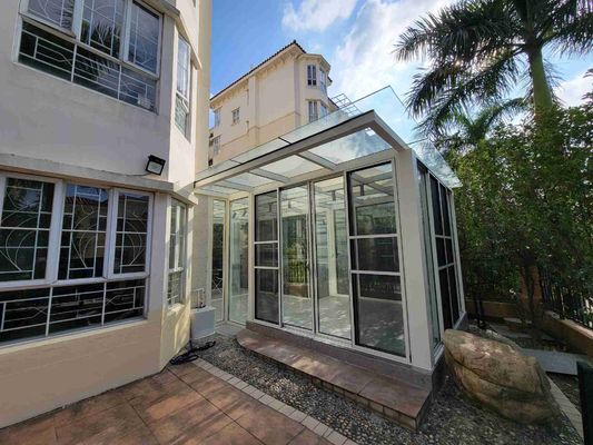 Sturdy Modern Full Glass Sunroom Easy Installation For Construction Projects