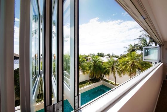 Security Aluminum Bifold Windows Silicone Sealant For Home Decor