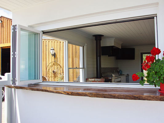 Security Aluminum Bifold Windows Silicone Sealant For Home Decor