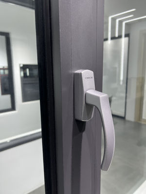 White Powder Coating Aluminum Casement Windows With 90° Open Degree Anodized Surface And Fiberglass Screen