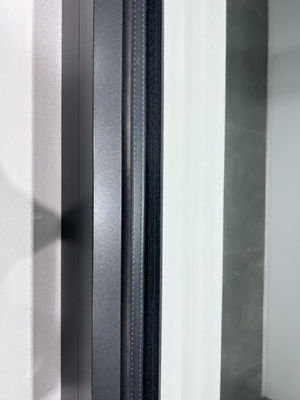 Anodized EPDM SEAL Top Opening Style Aluminum Casement Windows Wood Grain Color Palette